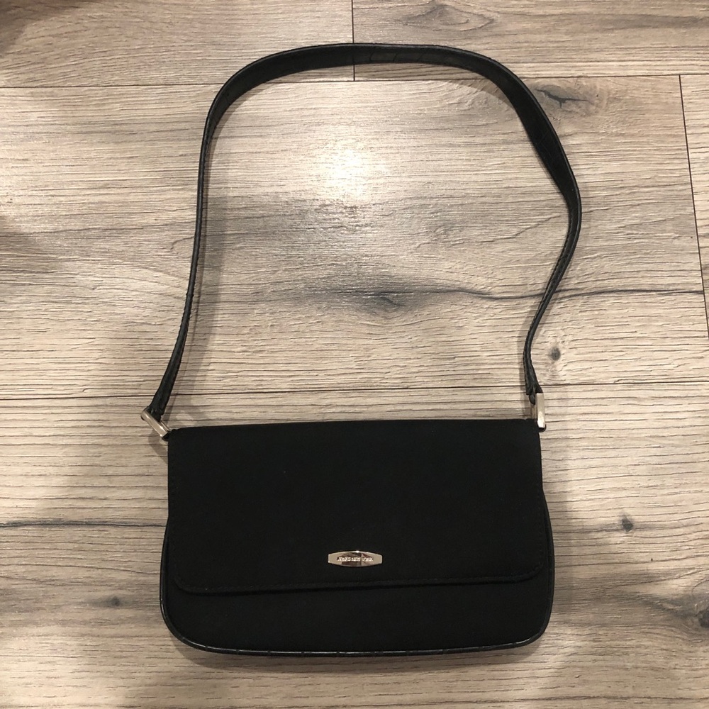 Jones New York Accessories Simple Chic Sleek Mini Black Handbag Shoulder Bag
